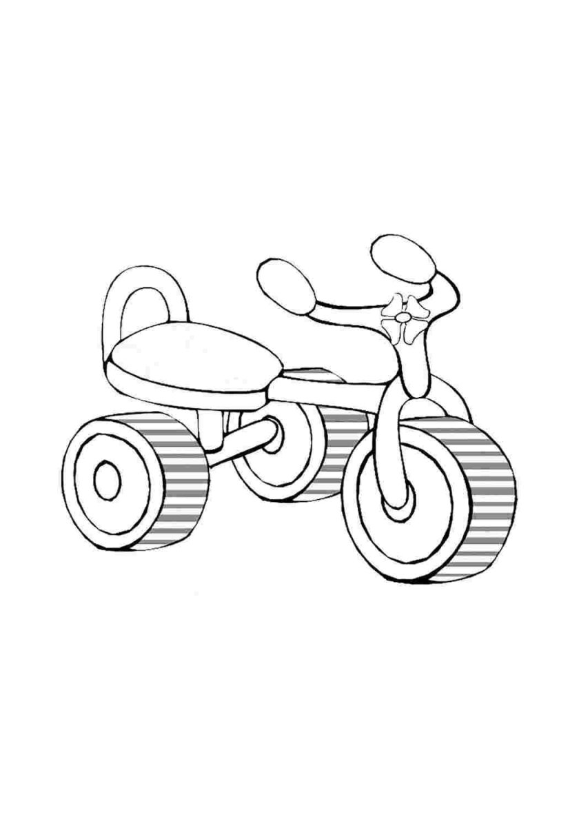 Вело раскраска