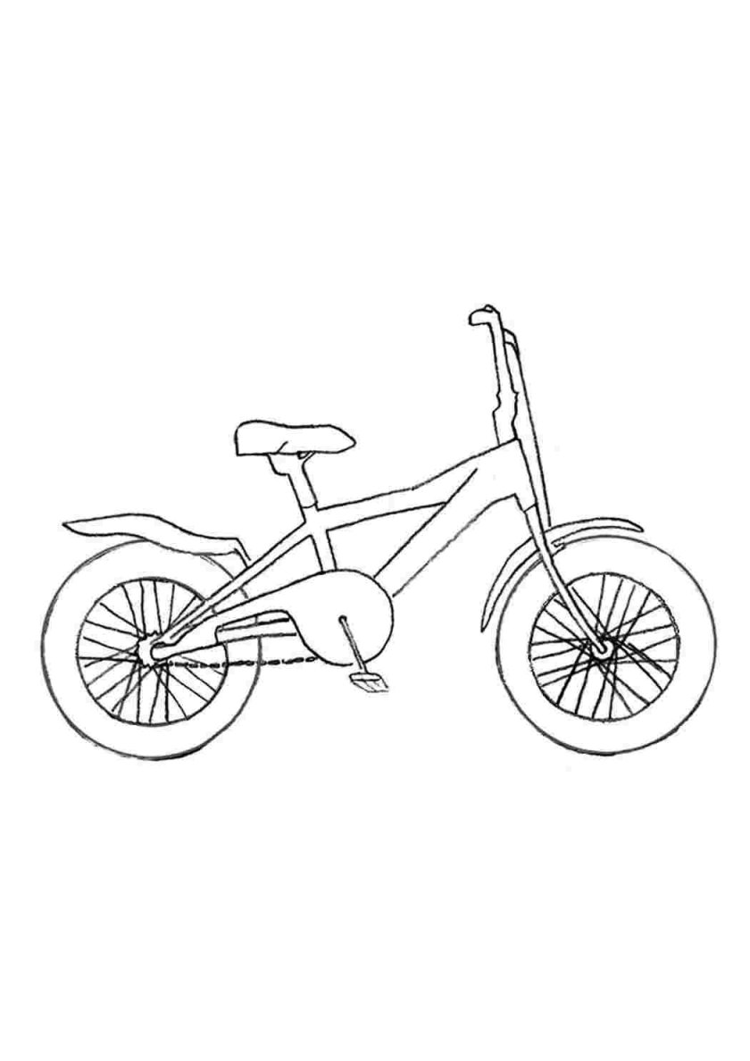 Вело раскраска
