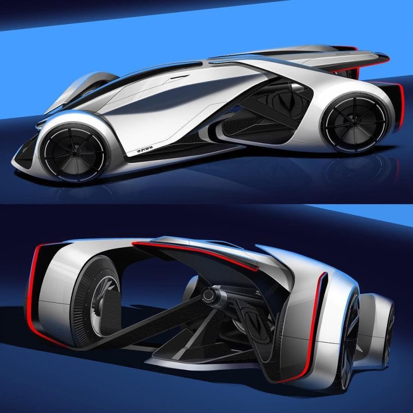 Mercedes benz vision eq silver arrow