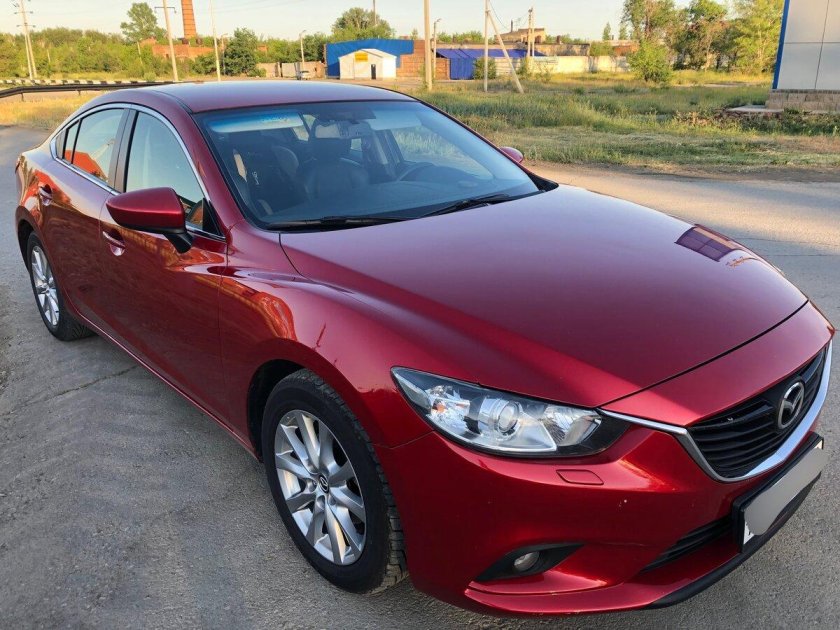 Мазда 6 красный перламутр
