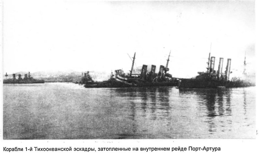 Затопленные корабли в порт Артуре