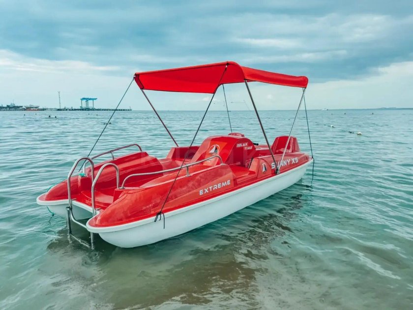 Педальный катамаран