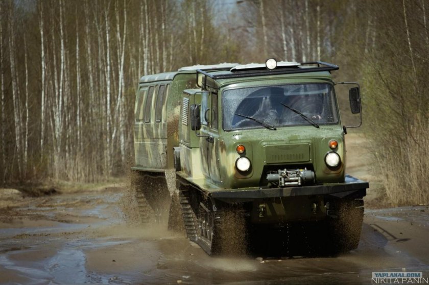 ТТХ ГАЗ 3351 двухзвенный вездеход