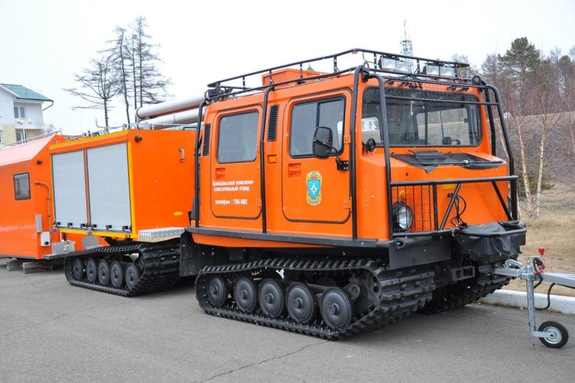 ГАЗ-3351 двухзвенный снегоболотоход