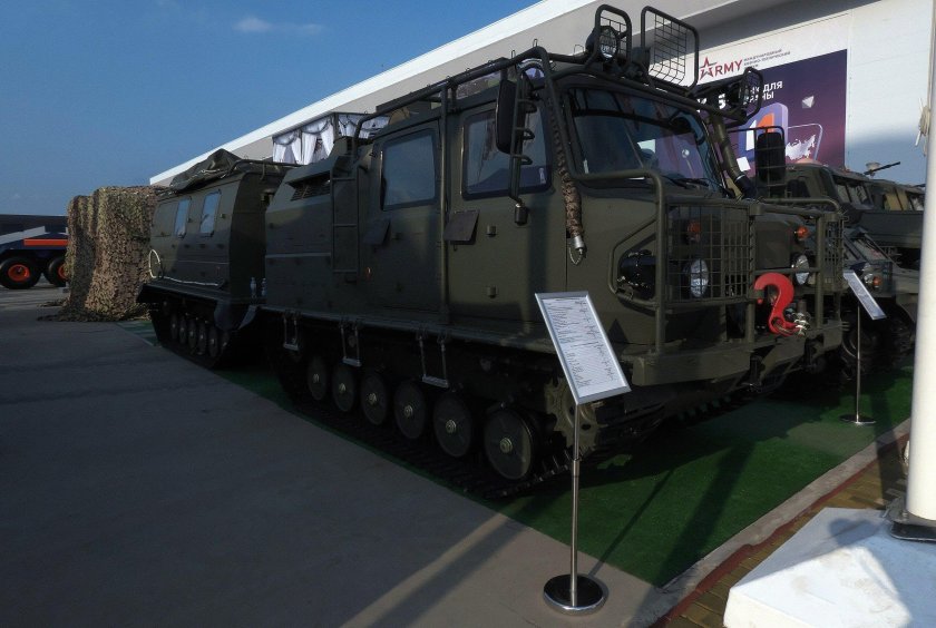 Газ 3344 20 двухзвенный снегоболотоход