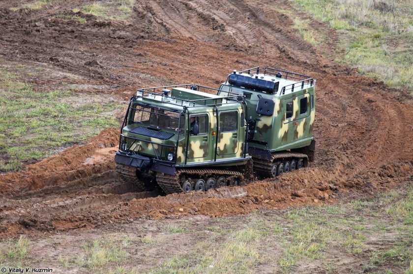ГАЗ-3351 двухзвенный снегоболотоход