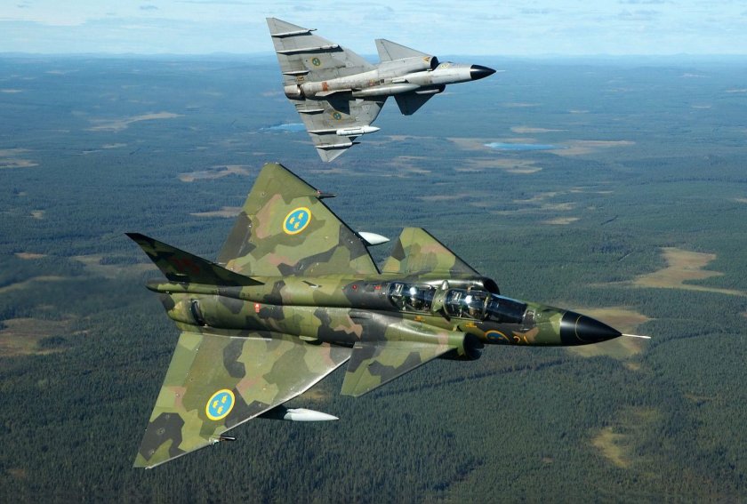 Сааб-37 Вигген истребитель
