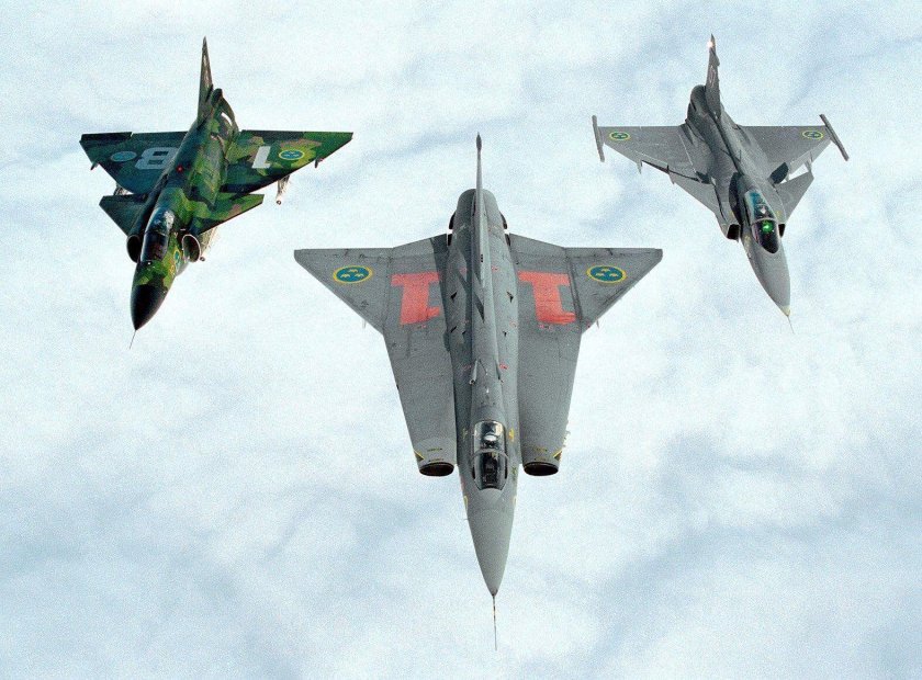 Сааб-37 Вигген истребитель