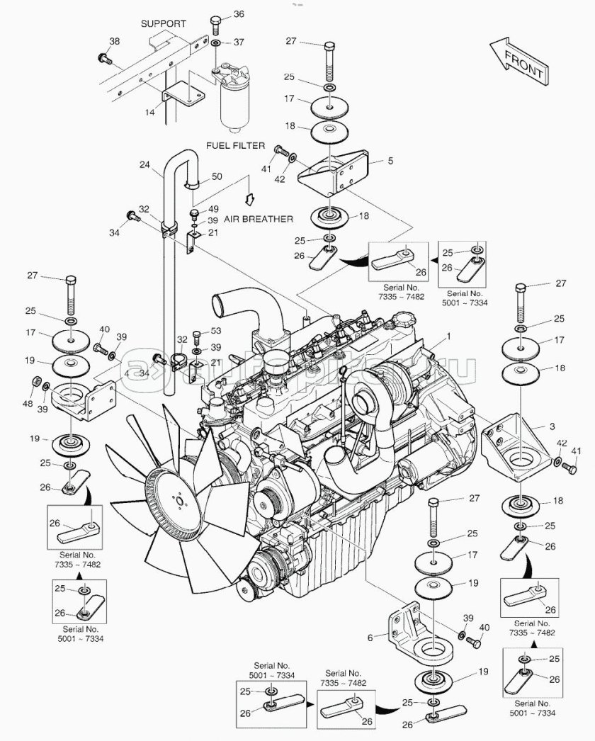 Двигатель Доосан 225