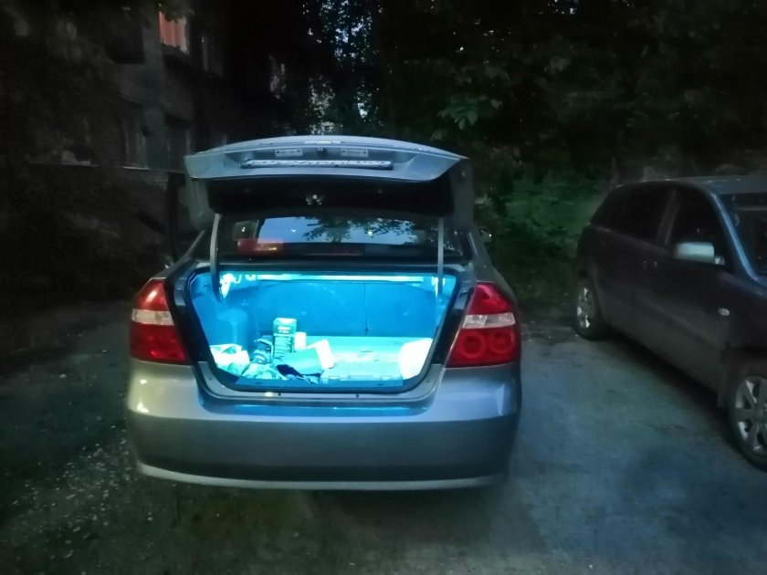 Подсветка багажника Шевроле Авео т250