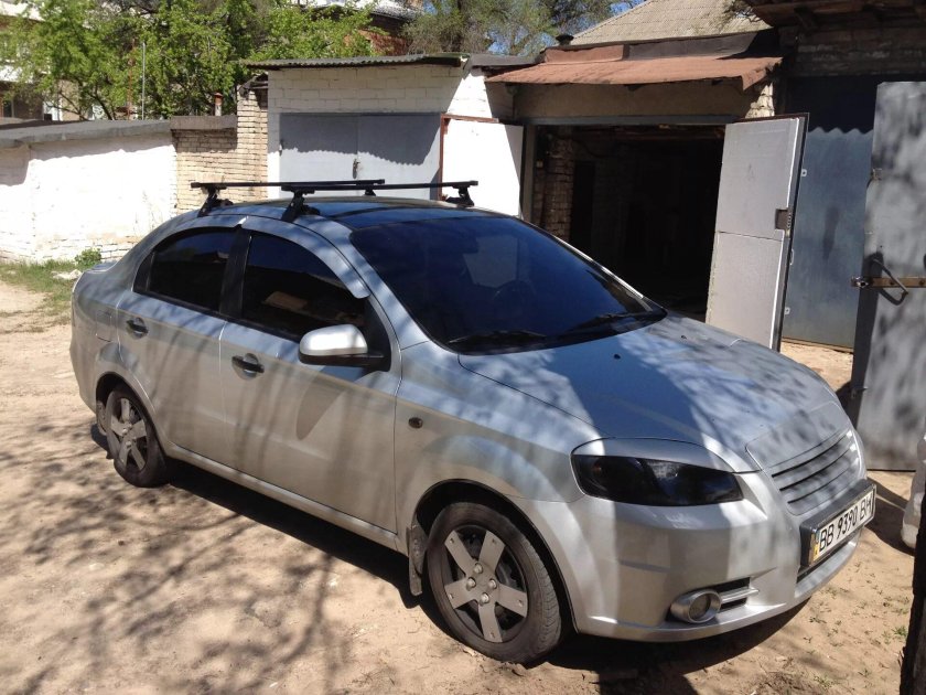 Рейлинги на Шевроле Авео т250 седан