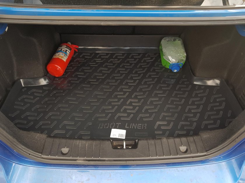 Коврик багажника Авео т250 седан