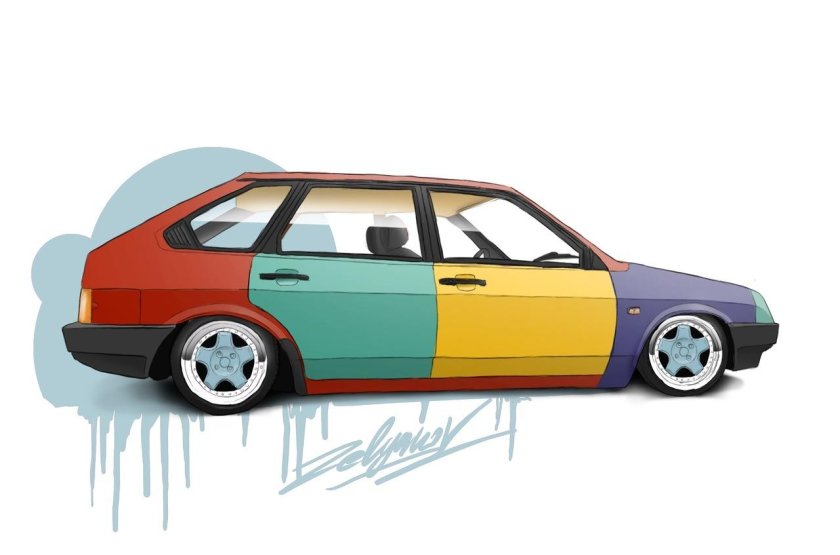 ВАЗ 2109 сбоку