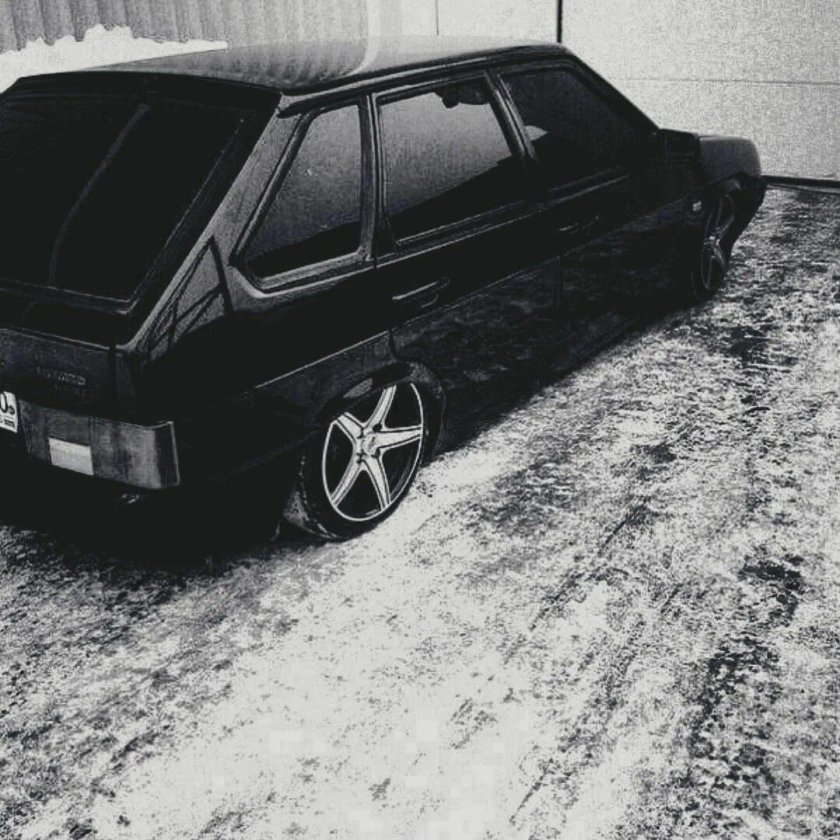 ВАЗ 2109 черная тонированная