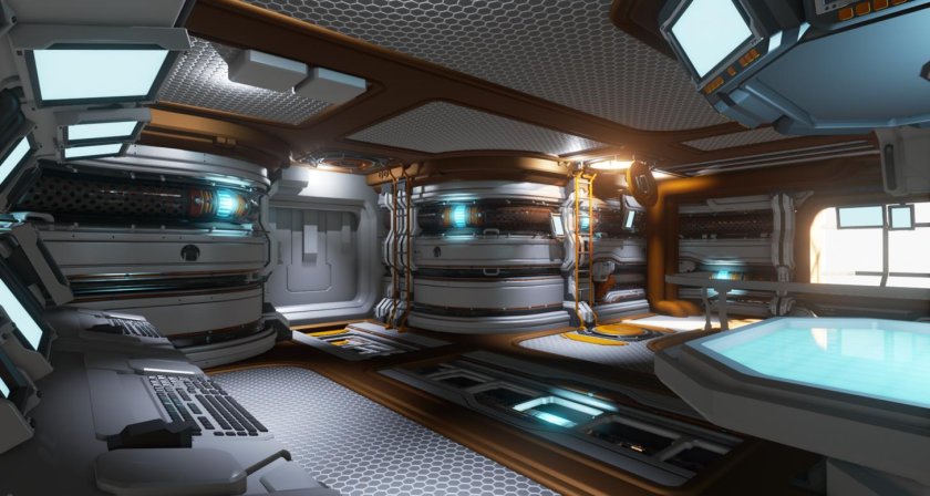 Капитанский мостик космического корабля