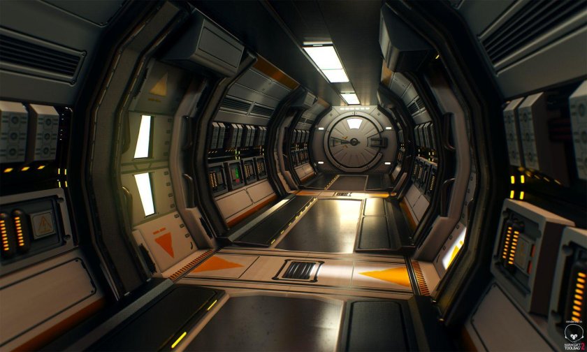 Космический корабль амонг АС внутри