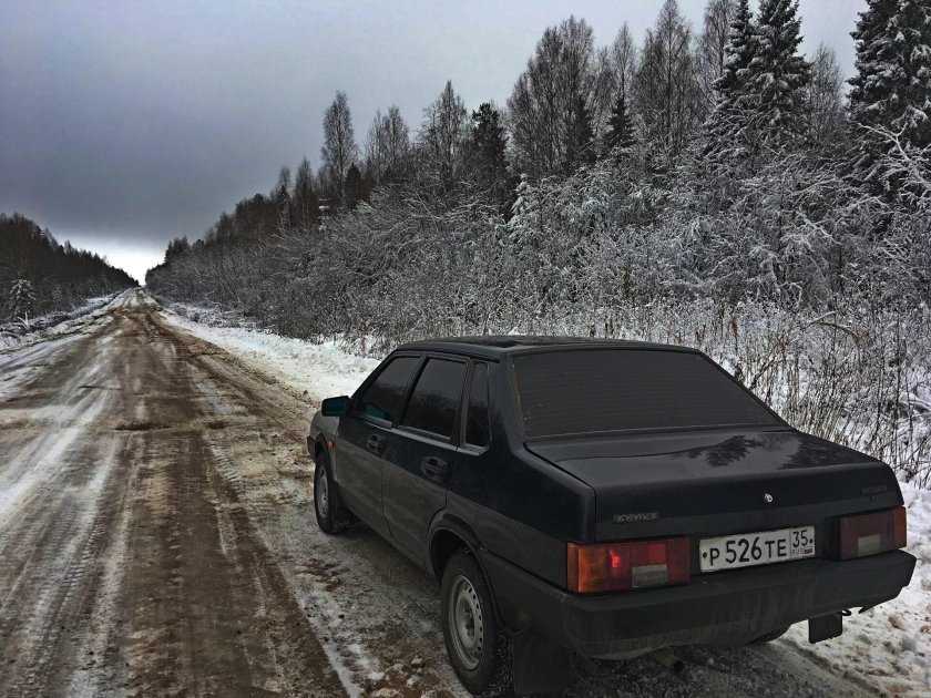 ВАЗ 21099 зимой
