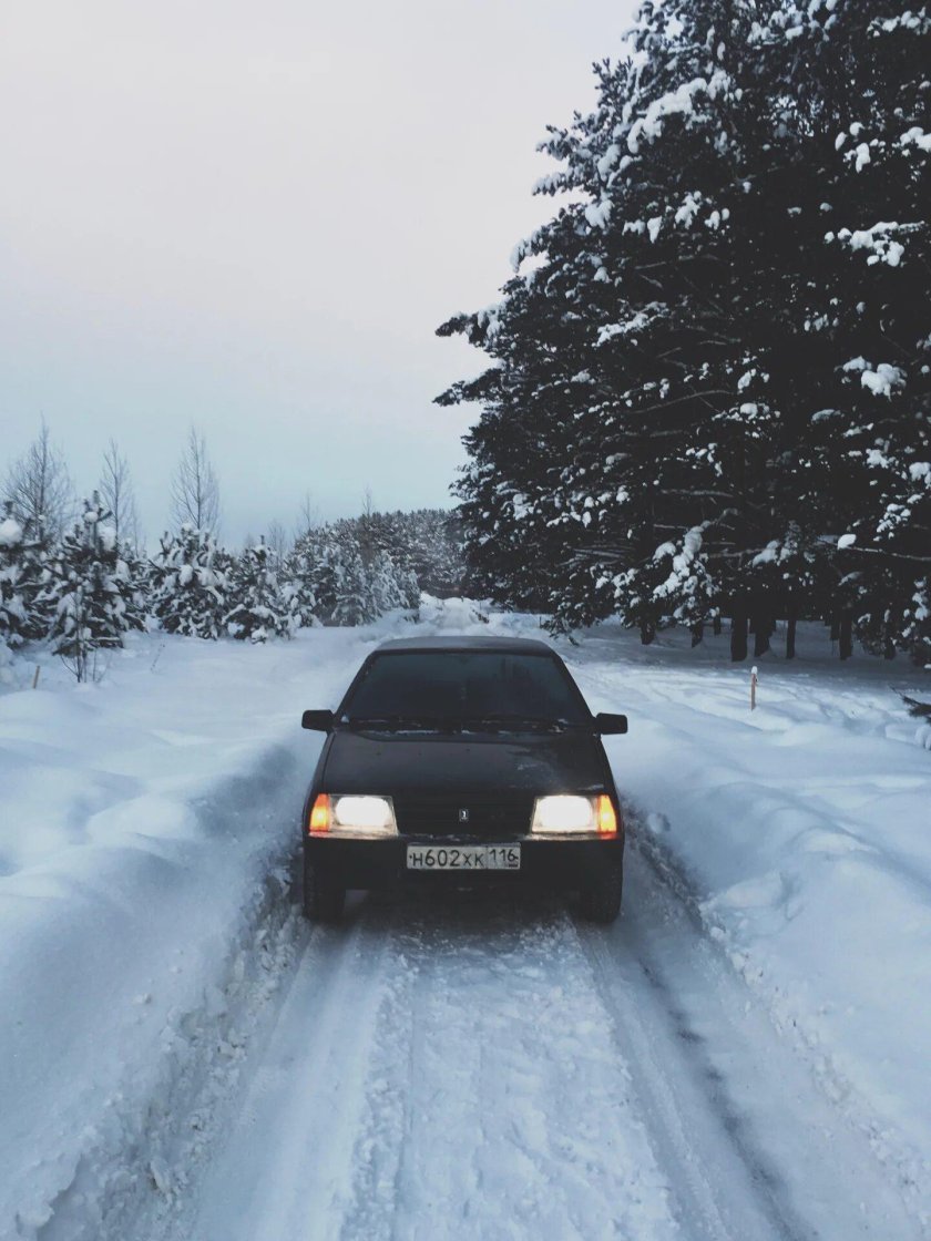 Девятка зимой