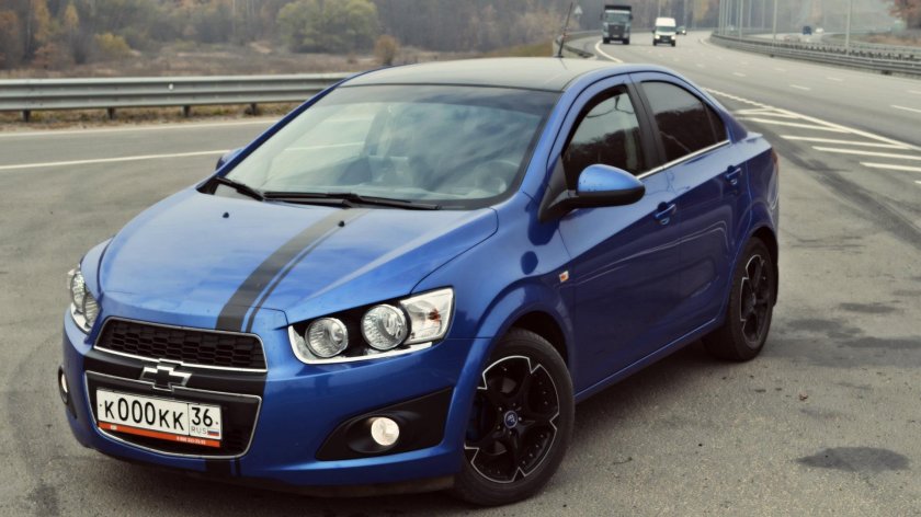 Шевроле Авео т300 синий
