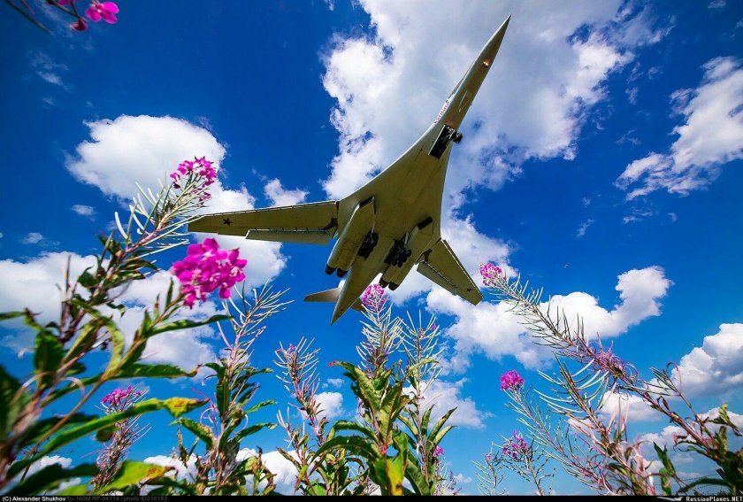 Самолет дальней авиации белый лебедь