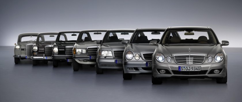 Эволюция Mercedes Benz е class
