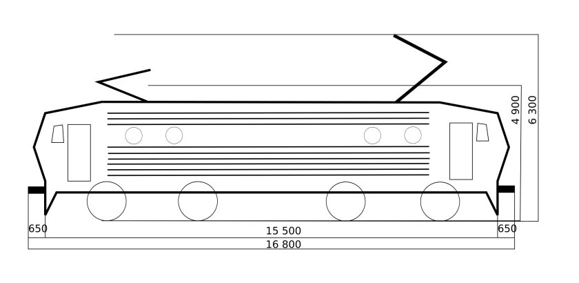 Lokomotiva 162 чертеж