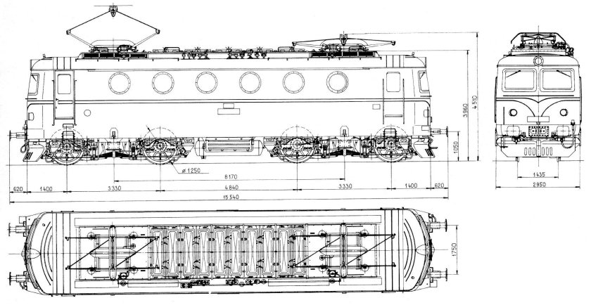 Тележка электровоза чс1
