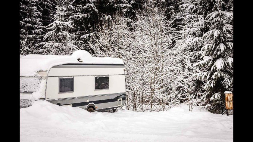Кемпер зимой