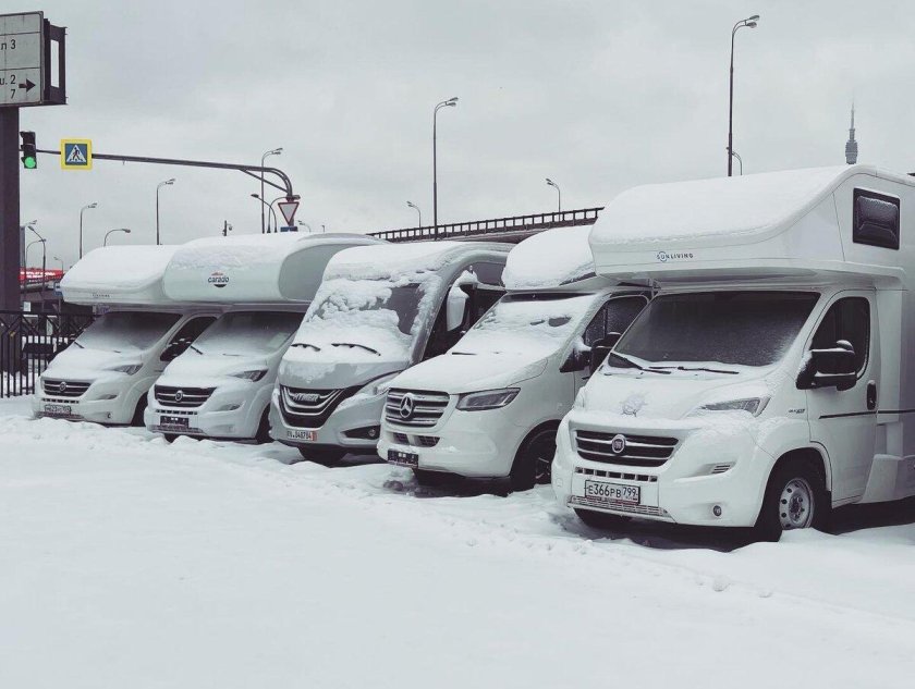 Автодом зимой