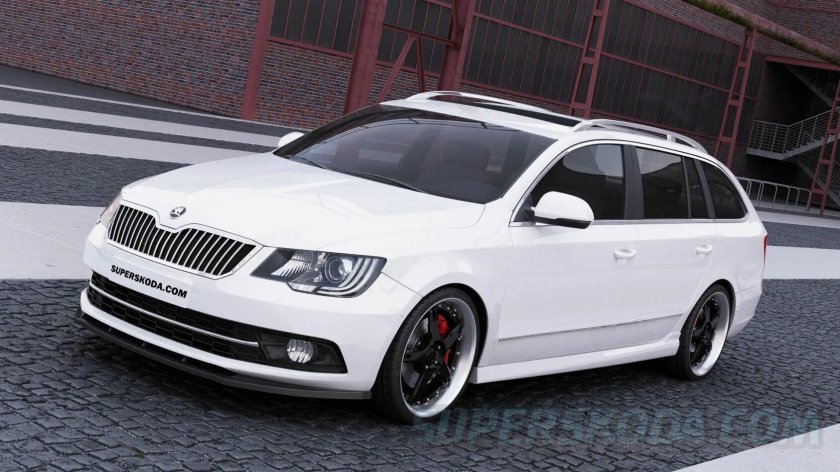 Skoda Superb Combi stance