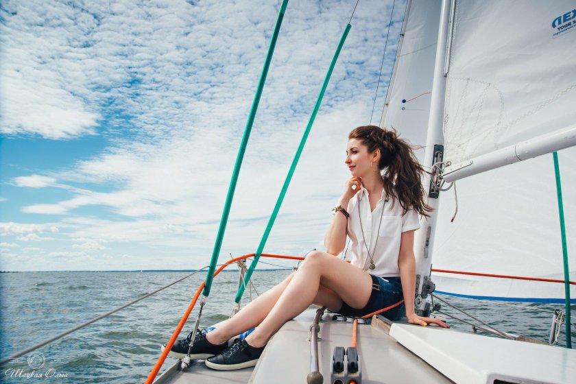 Фотосессия на парусной яхте