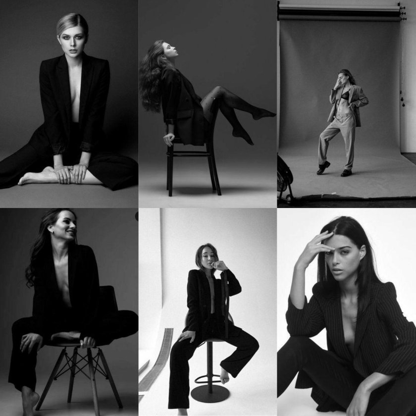 Модель в студии