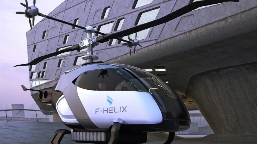 Электрический вертолет f- Helix