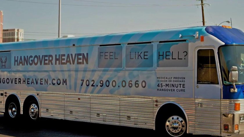 Похмельный автобус в Лас Вегасе