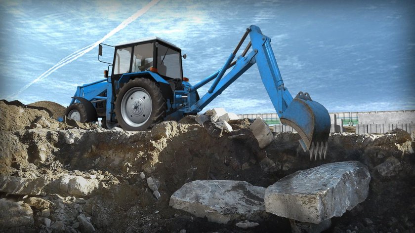 Трактор МТЗ 80 экскаватор