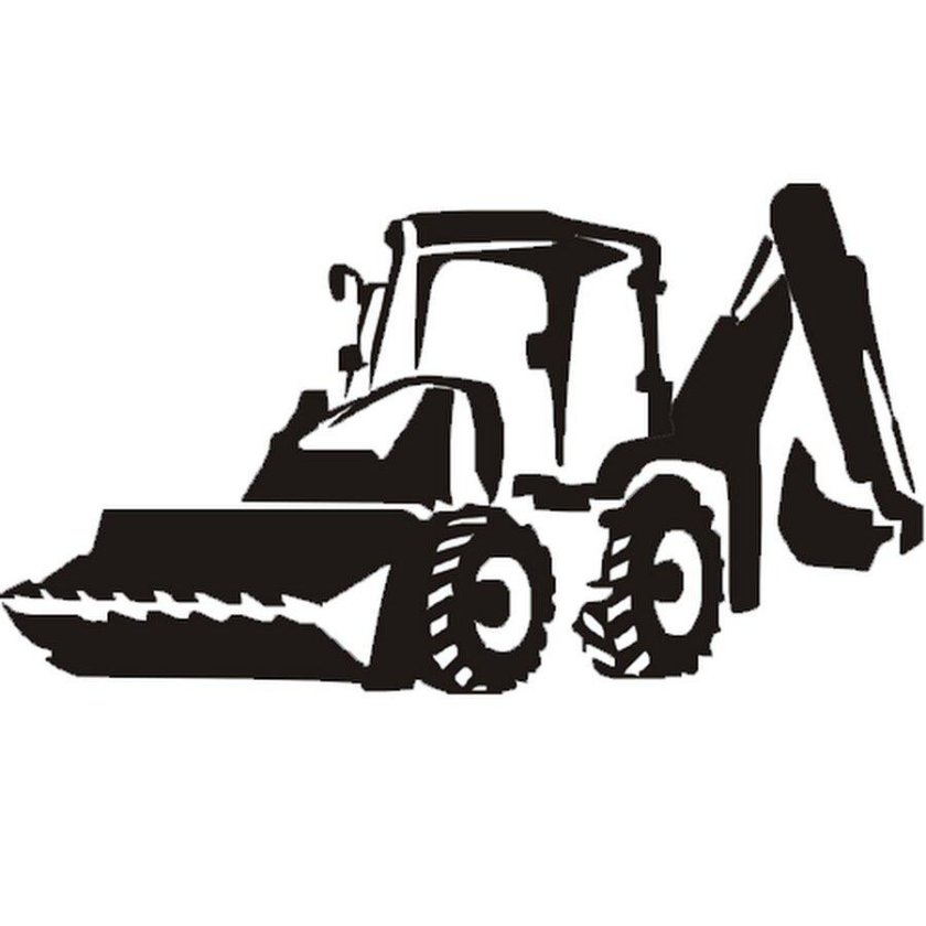 Трактор JCB вектор