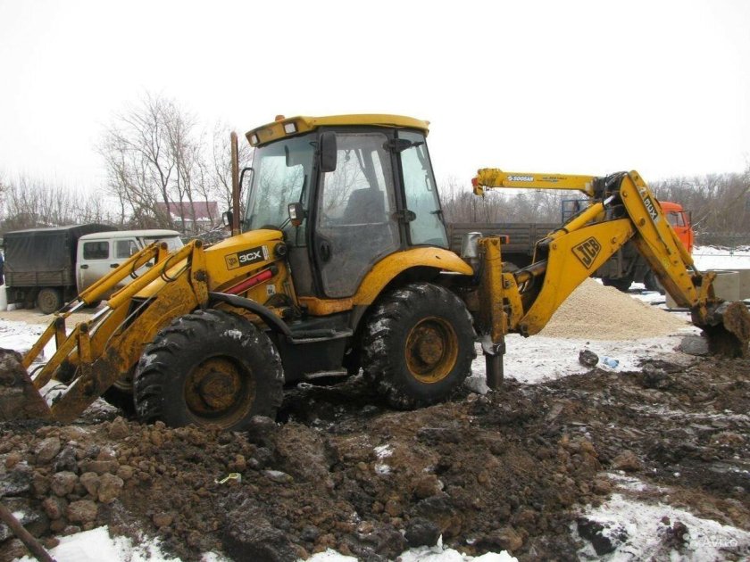 Равноколесный экскаватор погрузчик JCB 3cx