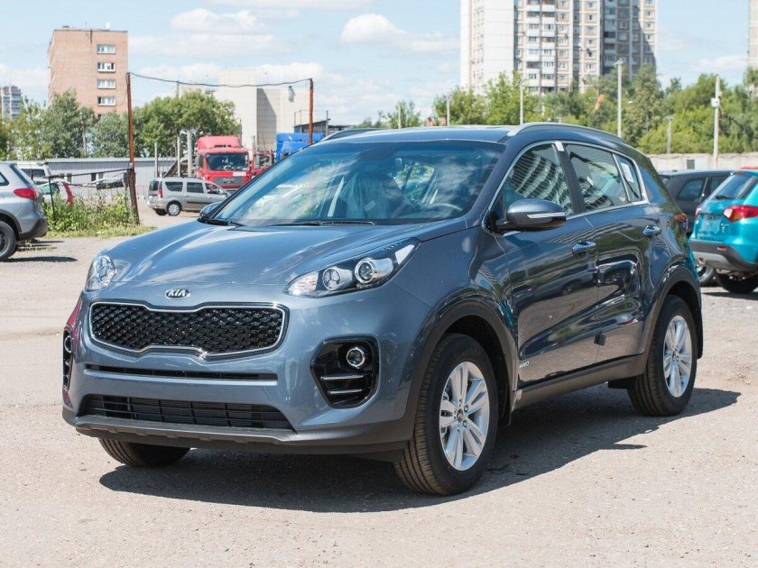 Kia Sportage 4 голубой