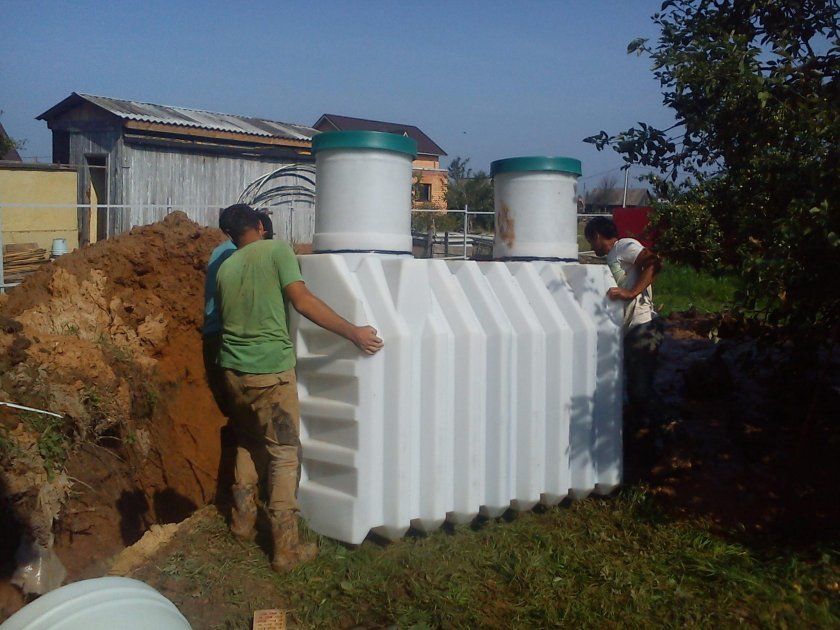 Монтаж септика