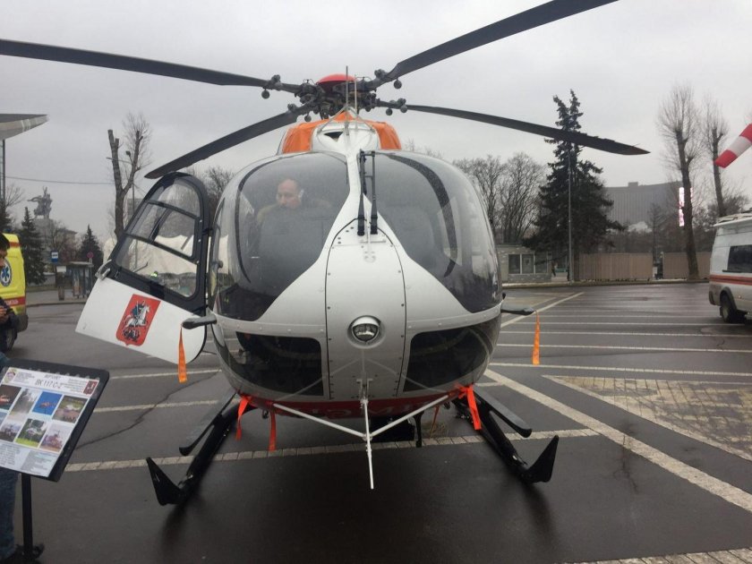 Санитарный вертолет мац