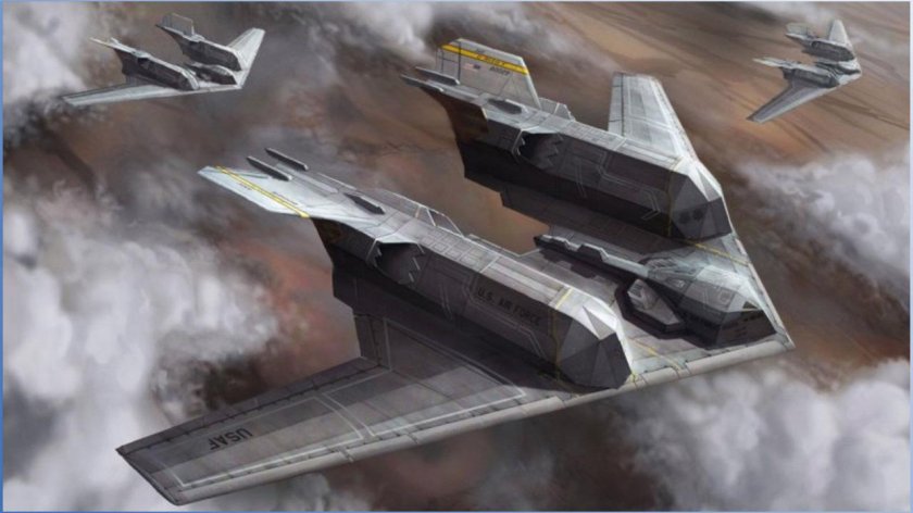 Стелс бомбардировщик концепт