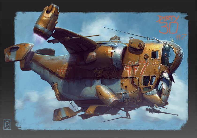 Ганшип дизельпанк