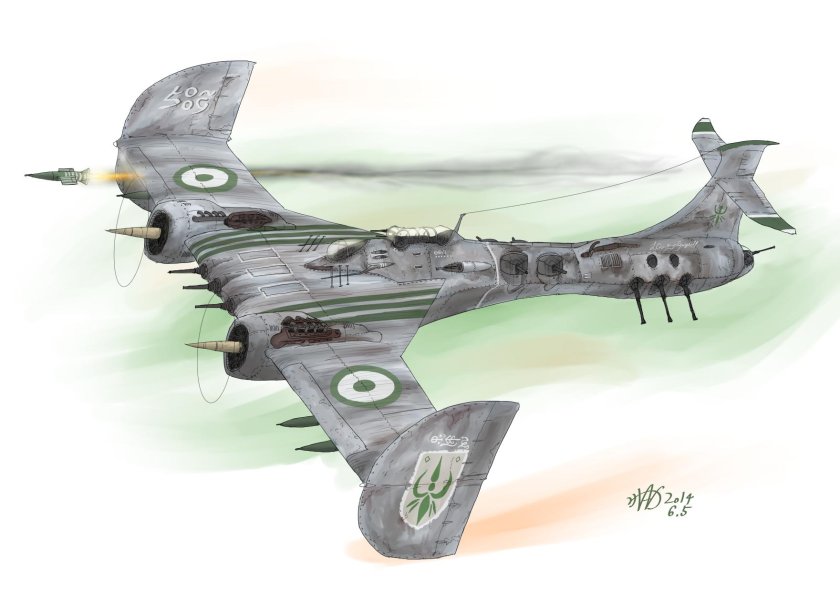 Дизельпанк бомбардировщик