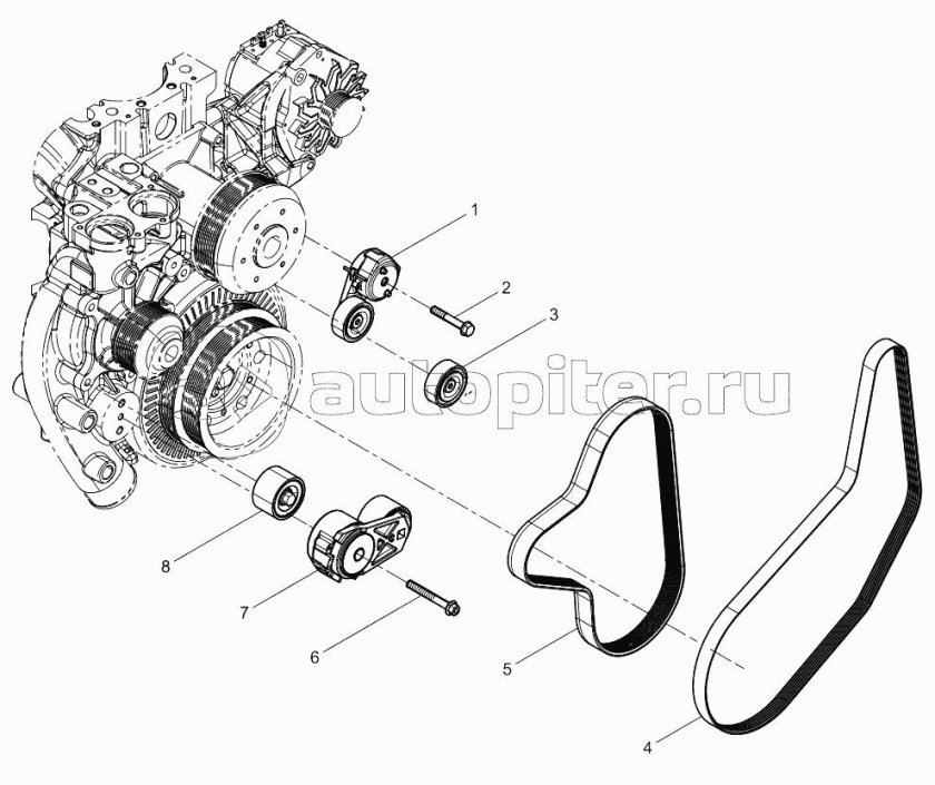 Приводной ремень Эскалейд 6.2