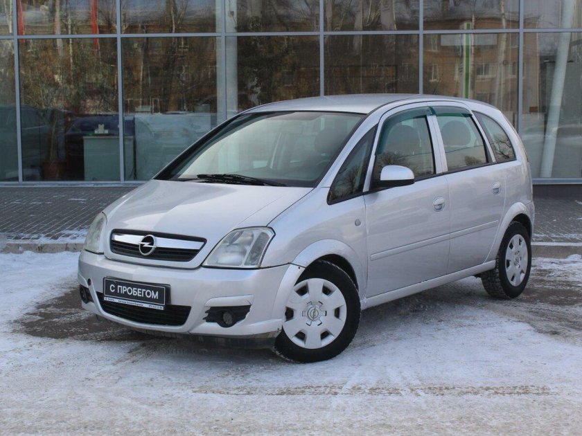 Опель Мерива 2007 серебристая