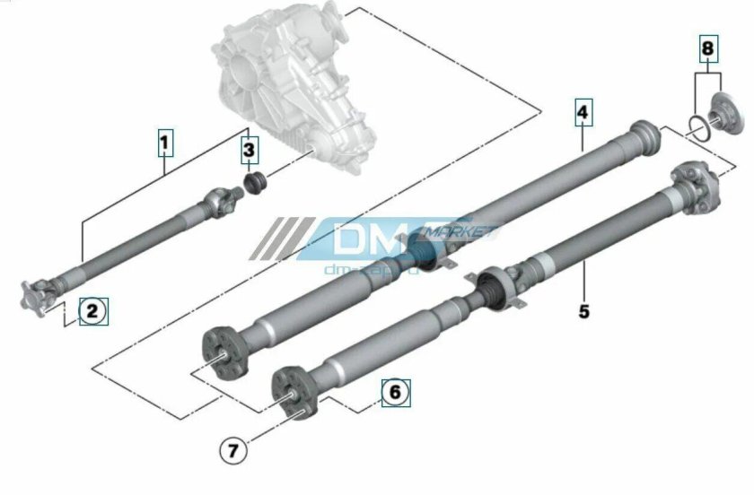 Карданный вал БМВ х5