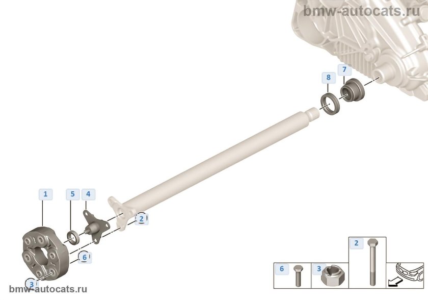 Передний кардан БМВ х5 е53