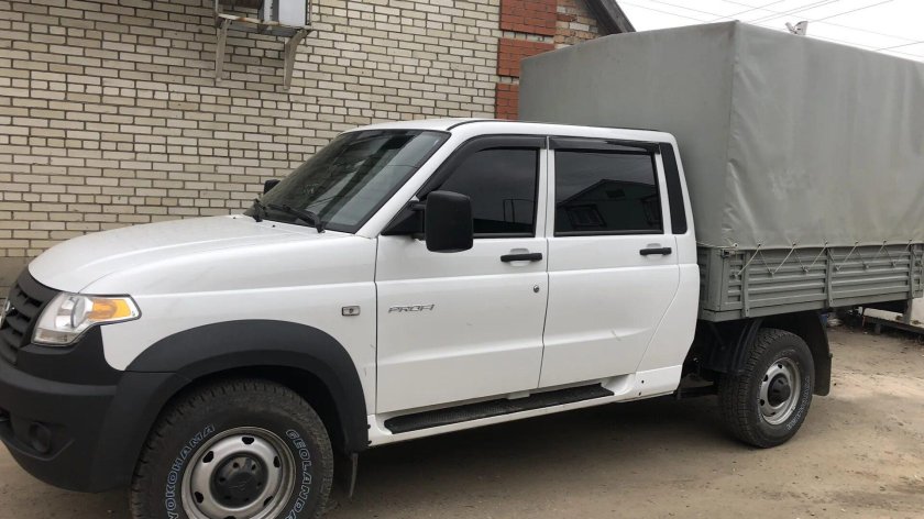 Уаз профи двухрядная кабина