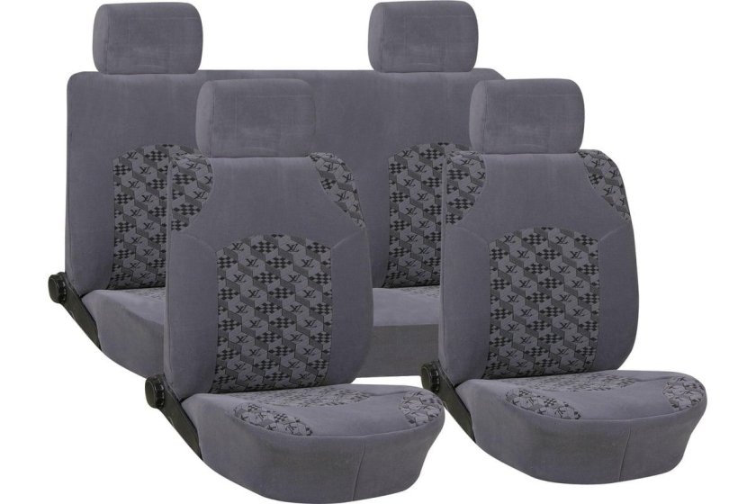 Чехлы анатомические (10 пр.) черные "AUTOVIRAZH" av-095901