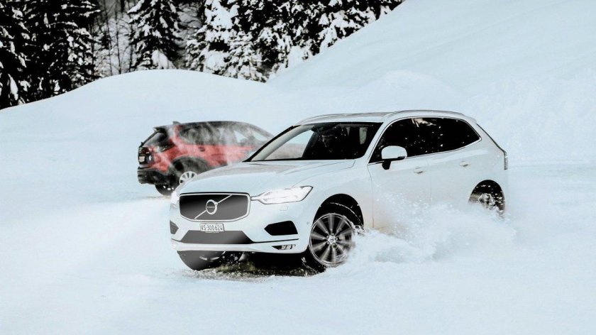 Фото с машиной зимой